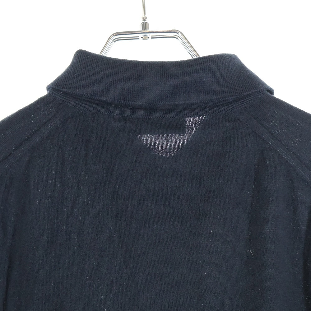 JOHN SMEDLEY(ジョンスメドレー) イングランド製 ハーフボタン コットン 半袖ポロシャツ ブラック