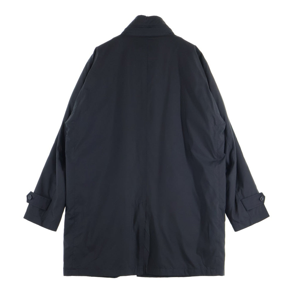 BURBERRY LONDON(バーバリーロンドン) ノバチェック柄ライナー付き ジップアップ ロングコート ブラック BBN24-718-09
