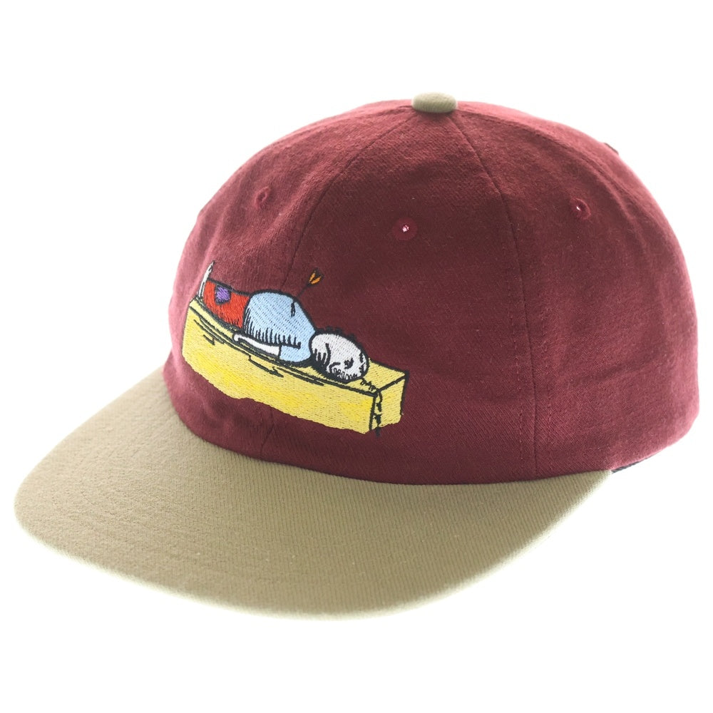 SUPREME(シュプリーム) 23AW Nail Blender Arrow 6-Panel ニール ブレンダー バイカラー キャンプキャップ 帽子 レッド/ベージュ