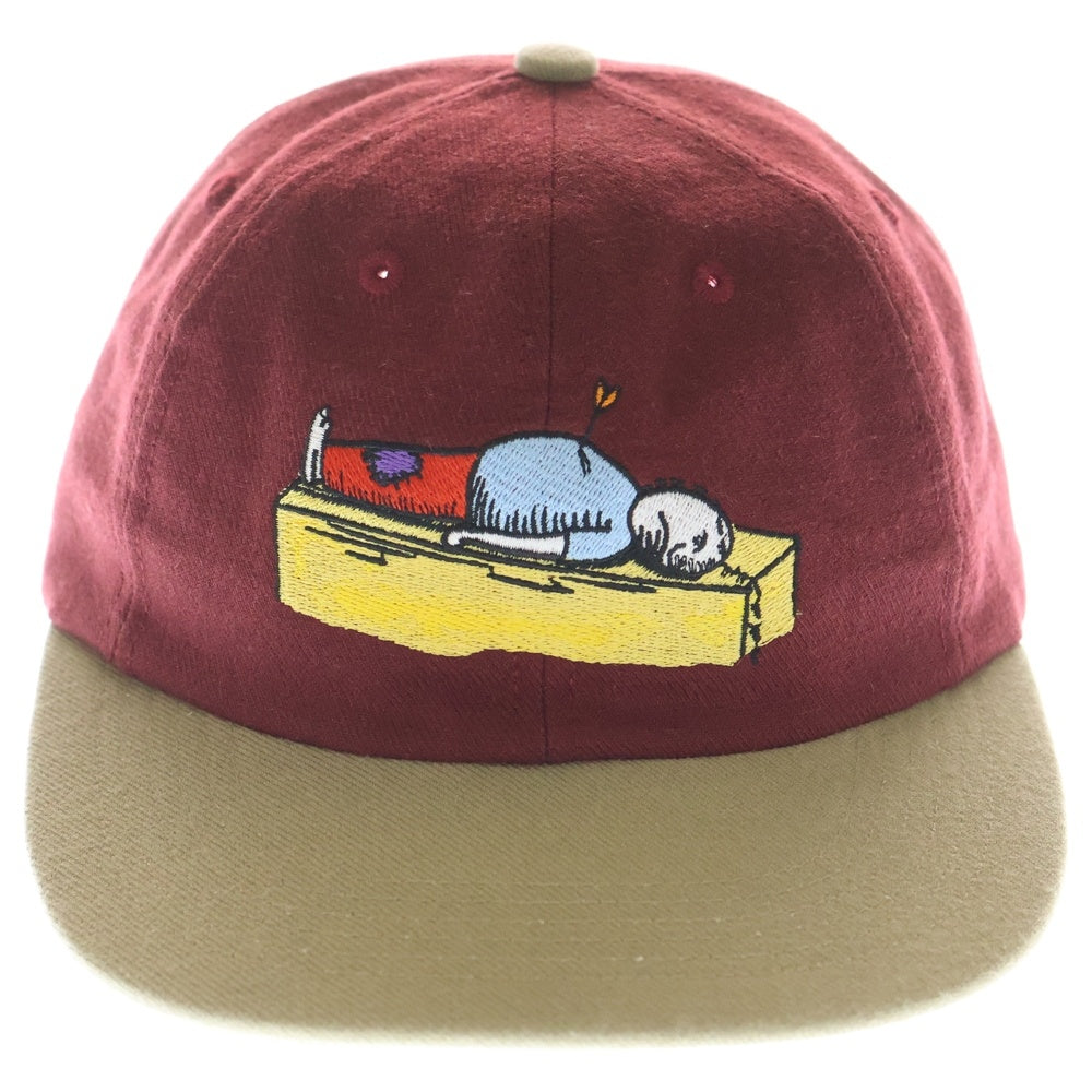 SUPREME(シュプリーム) 23AW Nail Blender Arrow 6-Panel ニール ブレンダー バイカラー キャンプキャップ 帽子 レッド/ベージュ