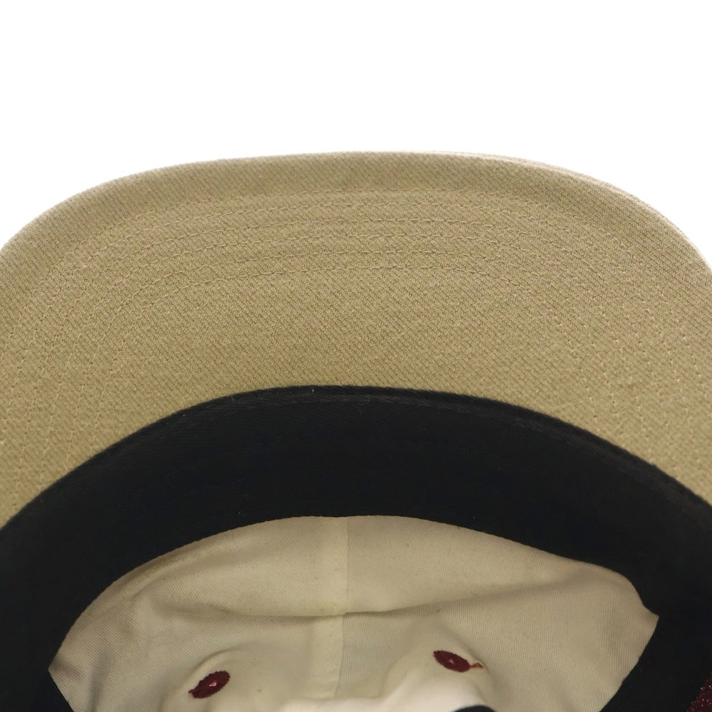 SUPREME(シュプリーム) 23AW Nail Blender Arrow 6-Panel ニール ブレンダー バイカラー キャンプキャップ 帽子 レッド/ベージュ