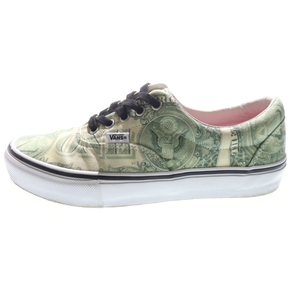 SUPREME(シュプリーム) 23SS ×Vans Dollar Era ヴァンズ ダラー総柄 ローカットスニーカー グリーン US8.5/26.5cm VN0A5FC9GRN