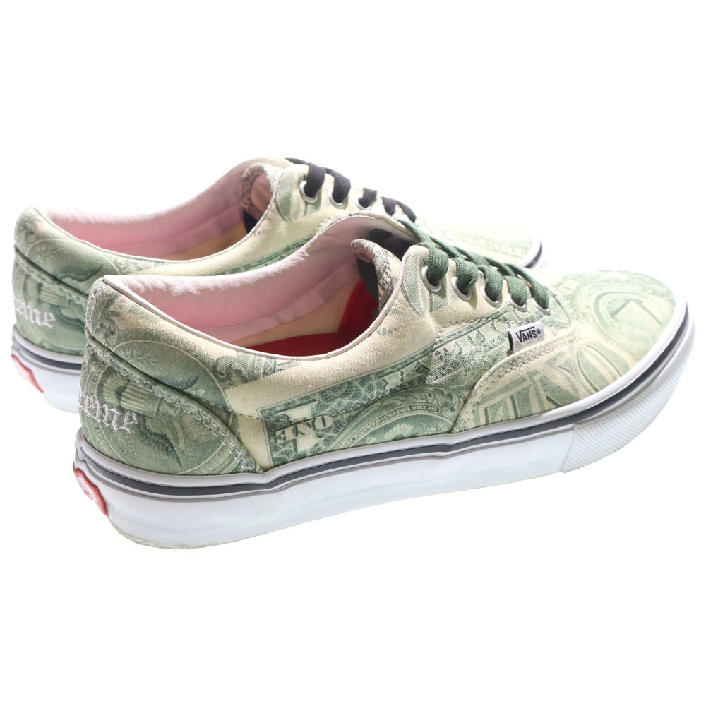 SUPREME(シュプリーム) 23SS ×Vans Dollar Era ヴァンズ ダラー総柄 ローカットスニーカー グリーン US8.5/26.5cm VN0A5FC9GRN