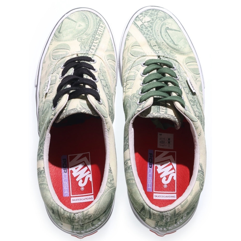 SUPREME(シュプリーム) 23SS ×Vans Dollar Era ヴァンズ ダラー総柄 ローカットスニーカー グリーン US8.5/26.5cm VN0A5FC9GRN