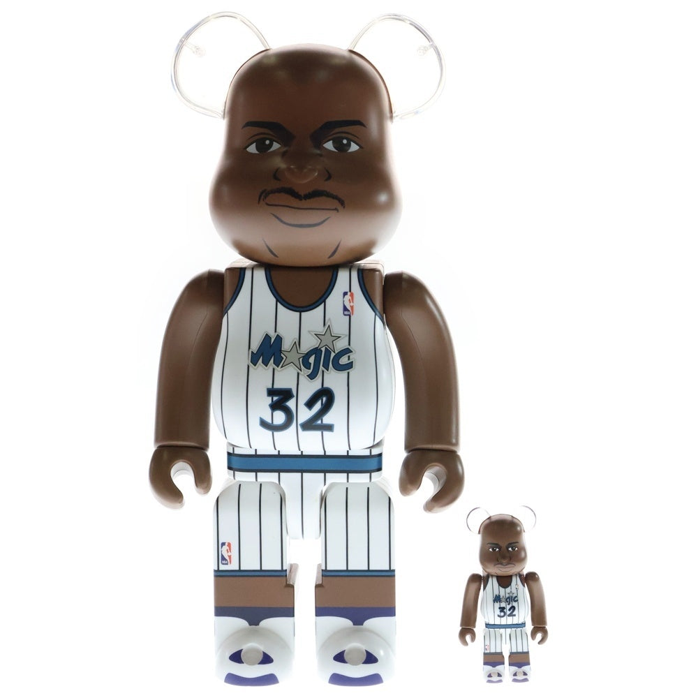 MEDICOM TOY(メディコムトイ) BE@RBRICK Shaquille O'Neal Orlando Magic 100%&400% ベアブリック シャキールオニール フィギュア 人形 ブラウン/ホワイト