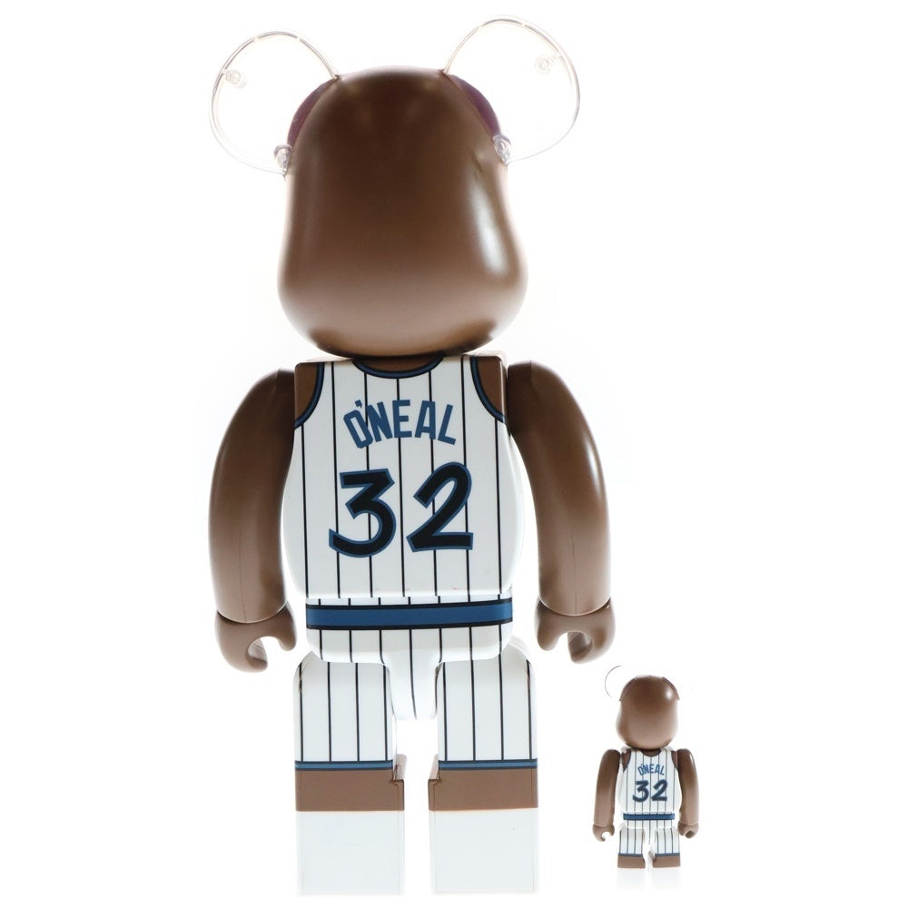 MEDICOM TOY(メディコムトイ) BE@RBRICK Shaquille O'Neal Orlando Magic 100%&400% ベアブリック シャキールオニール フィギュア 人形 ブラウン/ホワイト