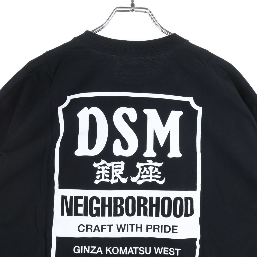 NEIGHBORHOOD(ネイバーフッド) 25SS DSMG NH TEE SS ドーバーストリートマーケット 銀座限定 半袖Tシャツ カットソー ブラック 251PCNH-ST05S