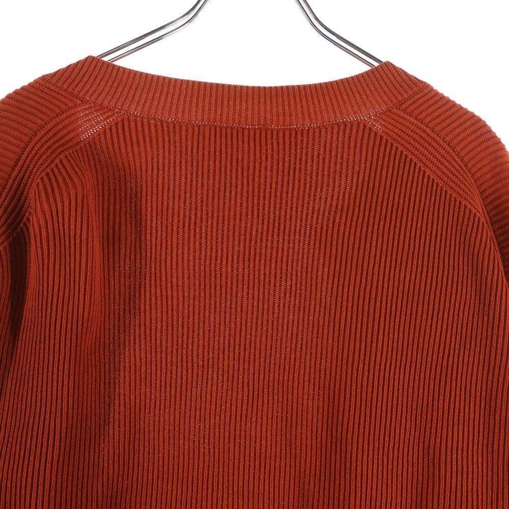 AURALEE(オーラリー) SUPER HARD TWIST RIB KNIT CARDIGAN ツイストリブ 長袖カーディガン オレンジ A8SC01TR