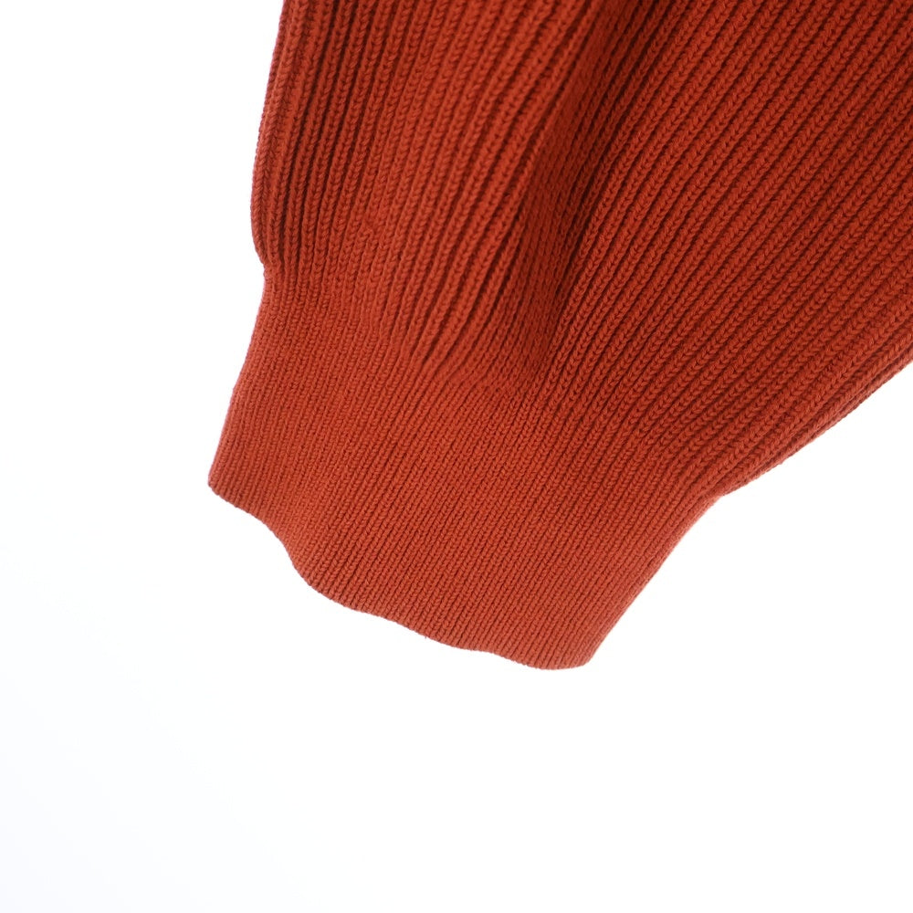 AURALEE(オーラリー) SUPER HARD TWIST RIB KNIT CARDIGAN ツイストリブ 長袖カーディガン オレンジ A8SC01TR