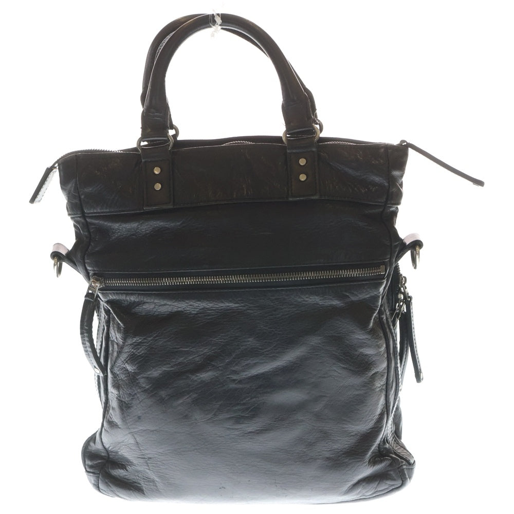Calvin Klein(カルバンクライン) 2WAY レザーハンド ショルダーバッグ ブラック レディース
