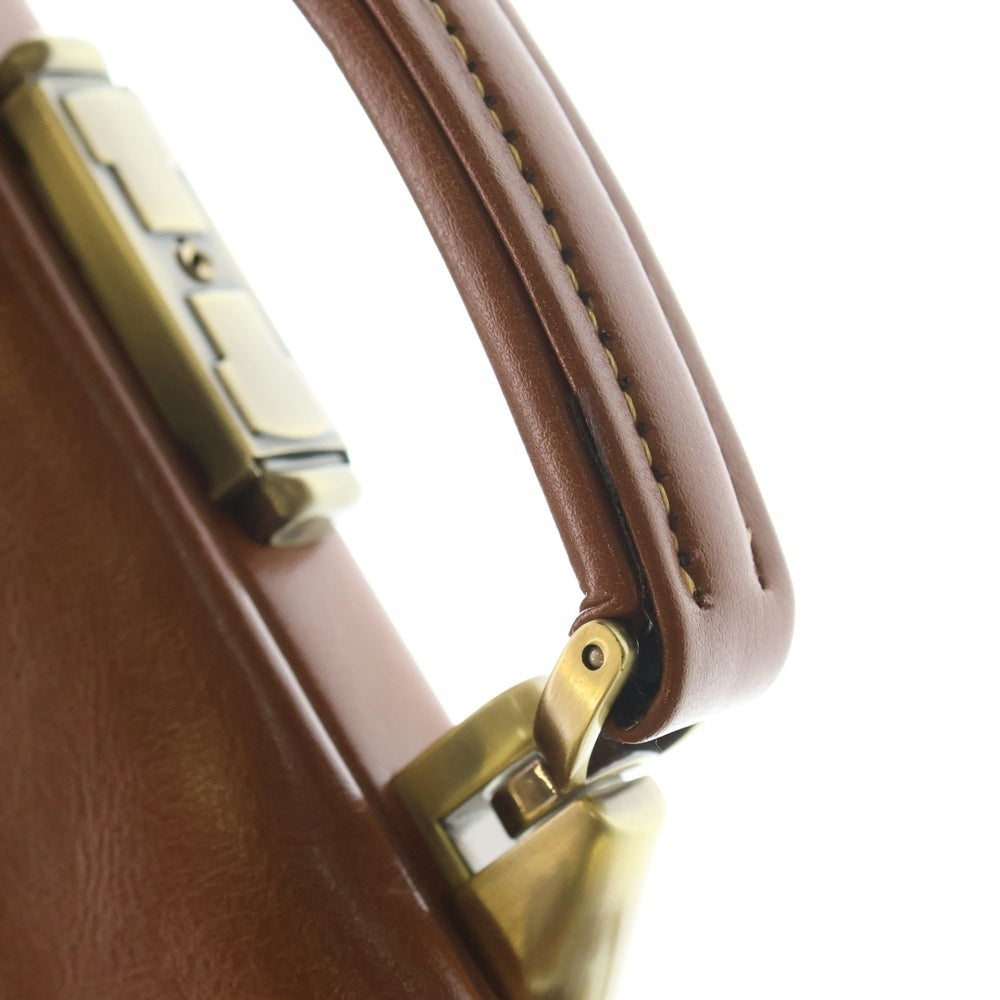 NO BRAND(ノーブランド) EVERWIN エバウィン 2WAY ダレス ビジネス ショルダー ハンドバッグ ブラウン