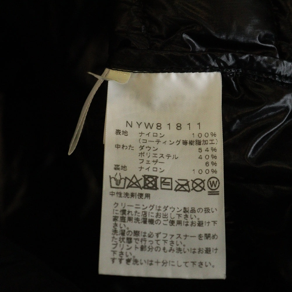THE NORTH FACE(ザノースフェイス) Thunder Hoodie サンダーフーディー ナイロン ダウンジャケット ブラック NYW81811 レディース
