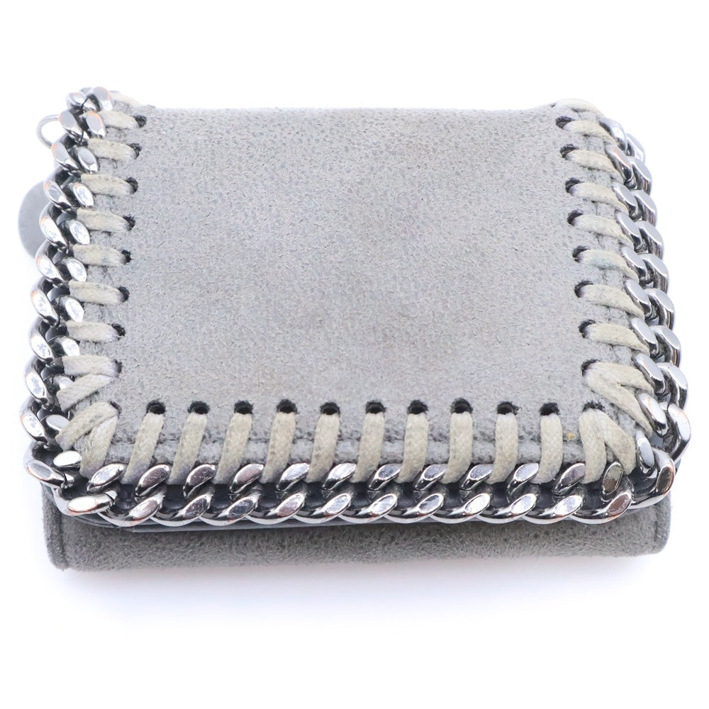 STELLA McCARTNEY(ステラマッカートニー) Falabella Trifold Small Wallet ファラベラ 3つ折り コンパクトウォレット グレー/シルバー レディース