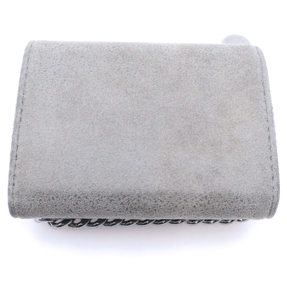 STELLA McCARTNEY(ステラマッカートニー) Falabella Trifold Small Wallet ファラベラ 3つ折り コンパクトウォレット グレー/シルバー レディース
