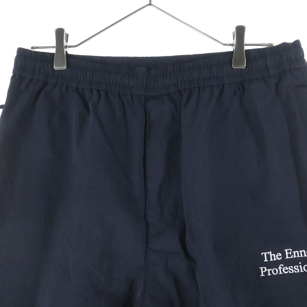 The Ennoy Professional(エンノイプロフェッショナル) 23AW NYLON TRACK PANTS ロゴ刺繍 ナイロン トラックパンツ ブラック AW23BRENPT04LP