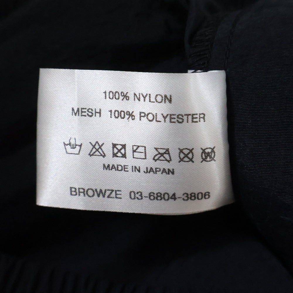 The Ennoy Professional(エンノイプロフェッショナル) 23AW NYLON TRACK PANTS ロゴ刺繍 ナイロン トラックパンツ ブラック AW23BRENPT04LP