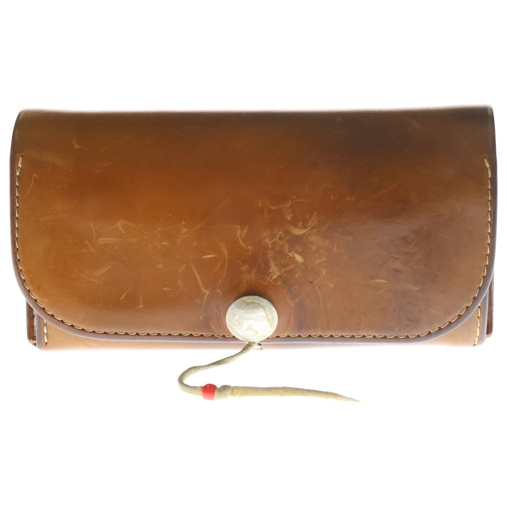 goro'sレザー長財布 コンチョ付き goro's(ゴローズ) コンチョ付き レザーウォレット 二つ折り長財布 ブラウン