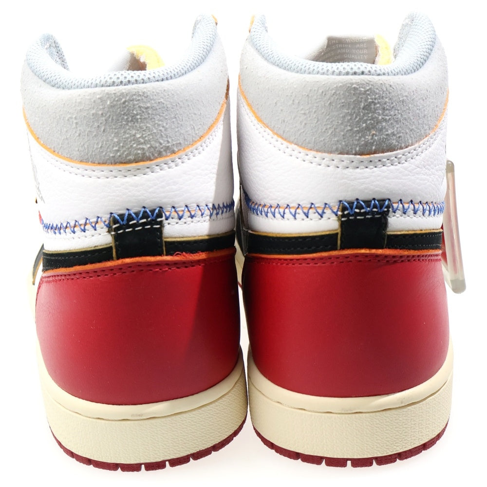 NIKE(ナイキ) ×UNION AIR JORDAN 1 RETRO HI NRG ユニオン エアジョーダン1 レトロ ハイカットスニーカー ホワイト/レッド US10/28.0cm BV1300-106