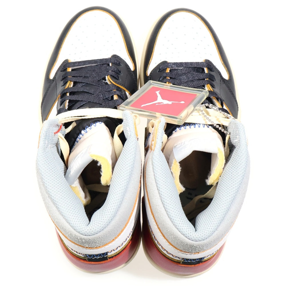 NIKE(ナイキ) ×UNION AIR JORDAN 1 RETRO HI NRG ユニオン エアジョーダン1 レトロ ハイカットスニーカー ホワイト/レッド US10/28.0cm BV1300-106