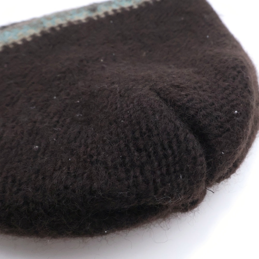 CA4LA(カシラ) モヘア素材 ビーニー ブラウン