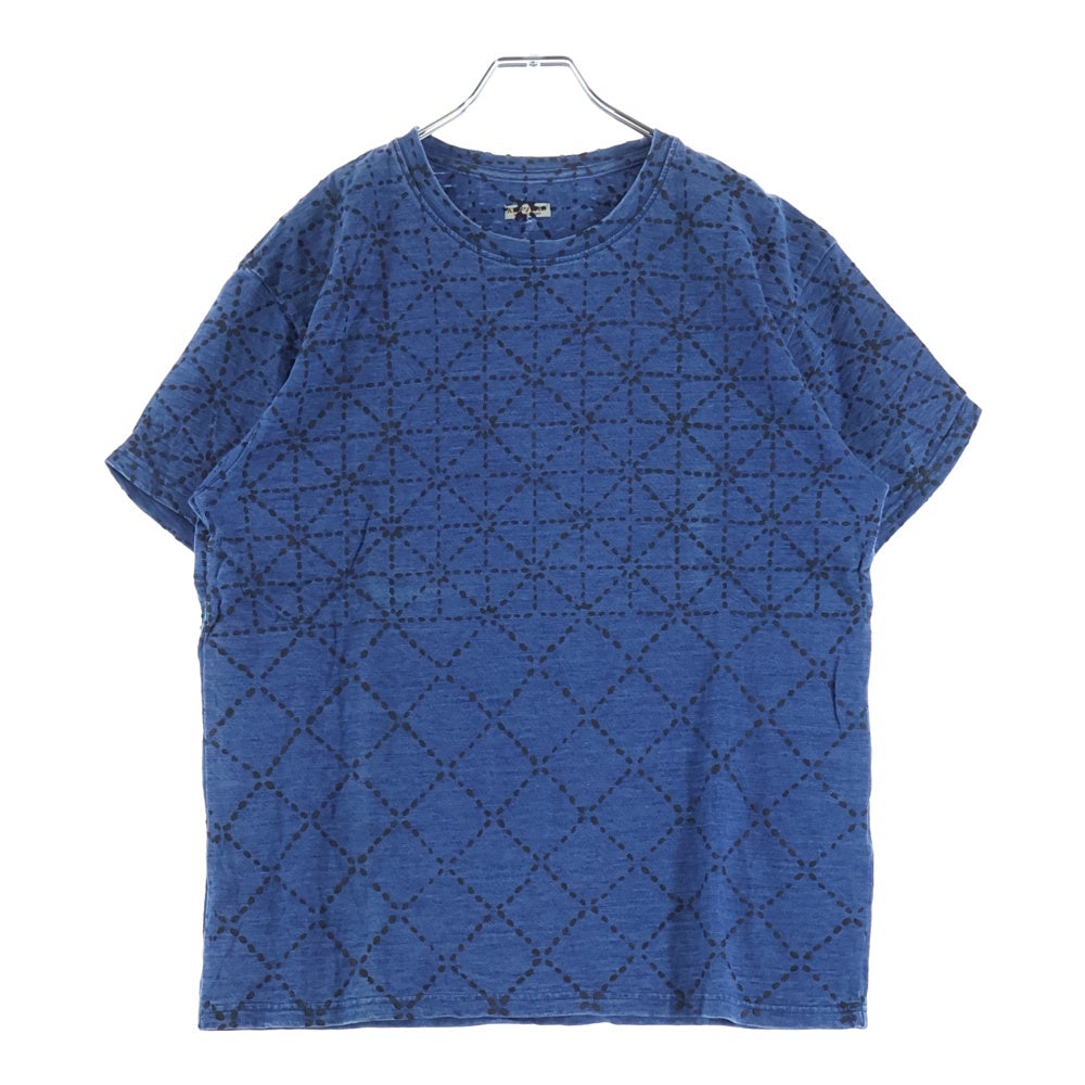 KAPITAL(キャピタル) BORO 道着 刺し子 天竺 クルーネック 半袖Tシャツ