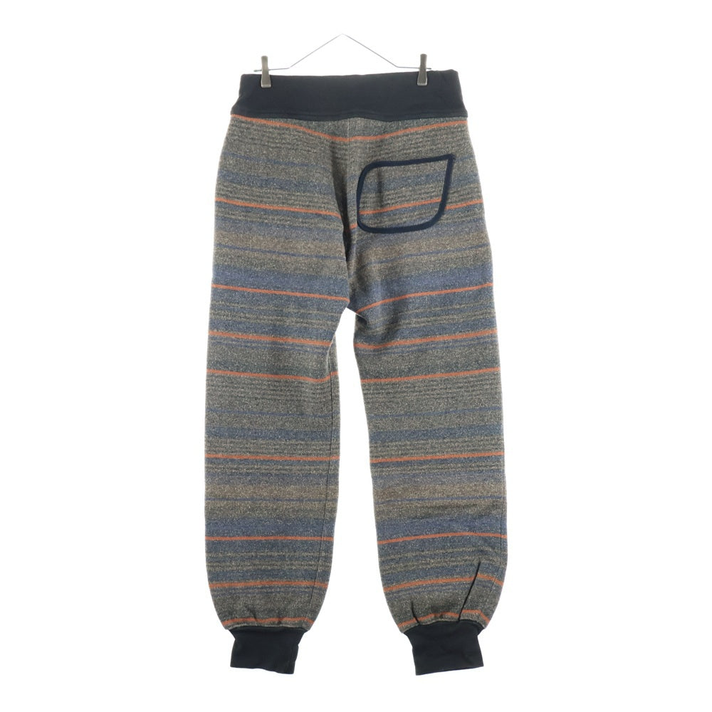KAPITAL(キャピタル) ブランケットデザイン 4ポケット スウェットパンツ ブラウン/オレンジ K1410LP224