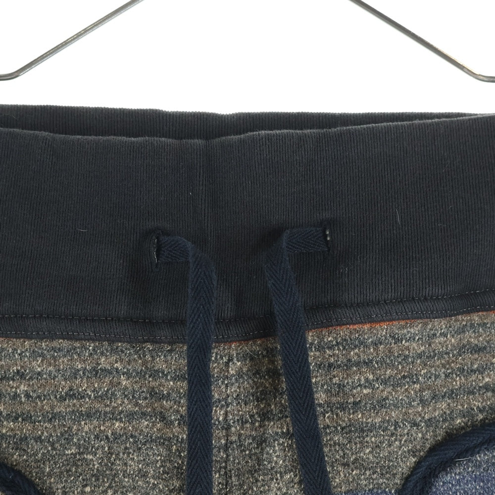 KAPITAL(キャピタル) ブランケットデザイン 4ポケット スウェットパンツ ブラウン/オレンジ K1410LP224