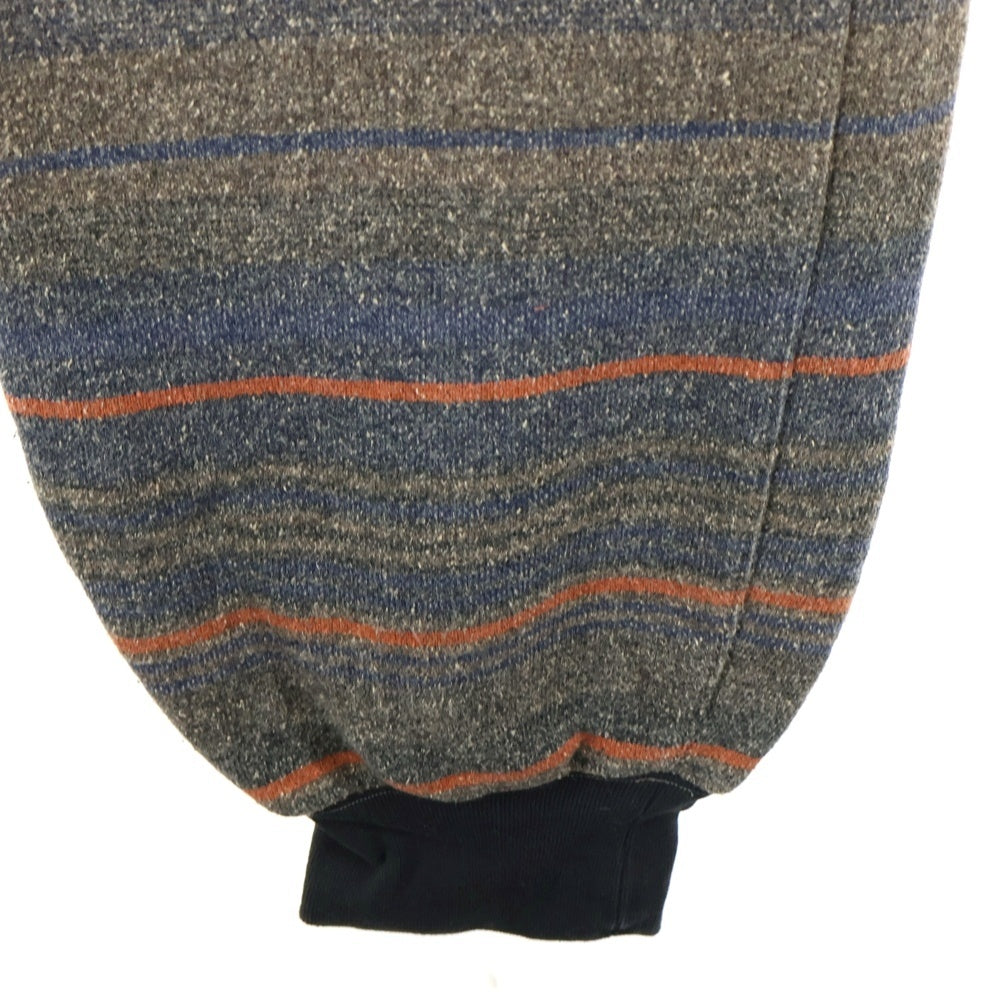 KAPITAL(キャピタル) ブランケットデザイン 4ポケット スウェットパンツ ブラウン/オレンジ K1410LP224