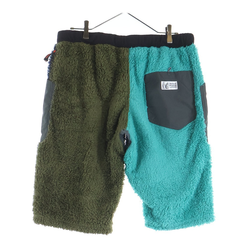 NO BRAND(ノーブランド) Marmot モーマット カラーブロック フリースショーツ ハーフパンツ マルチカラー MJP-F5063
