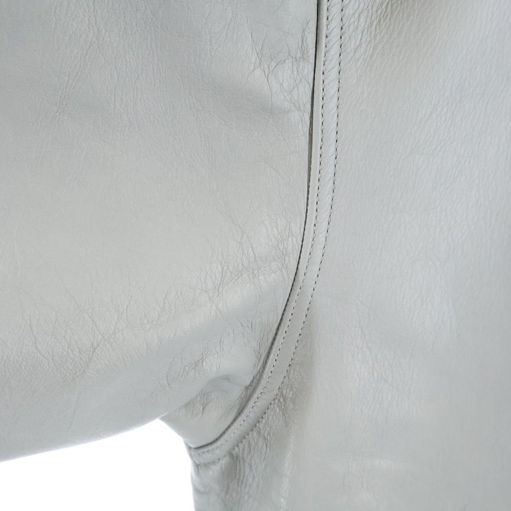 WACKO MARIA(ワコマリア) 24SS LEATHER VARSITY JACKET TYPE-1 レザーバーシティジャケット ブルゾン グレー