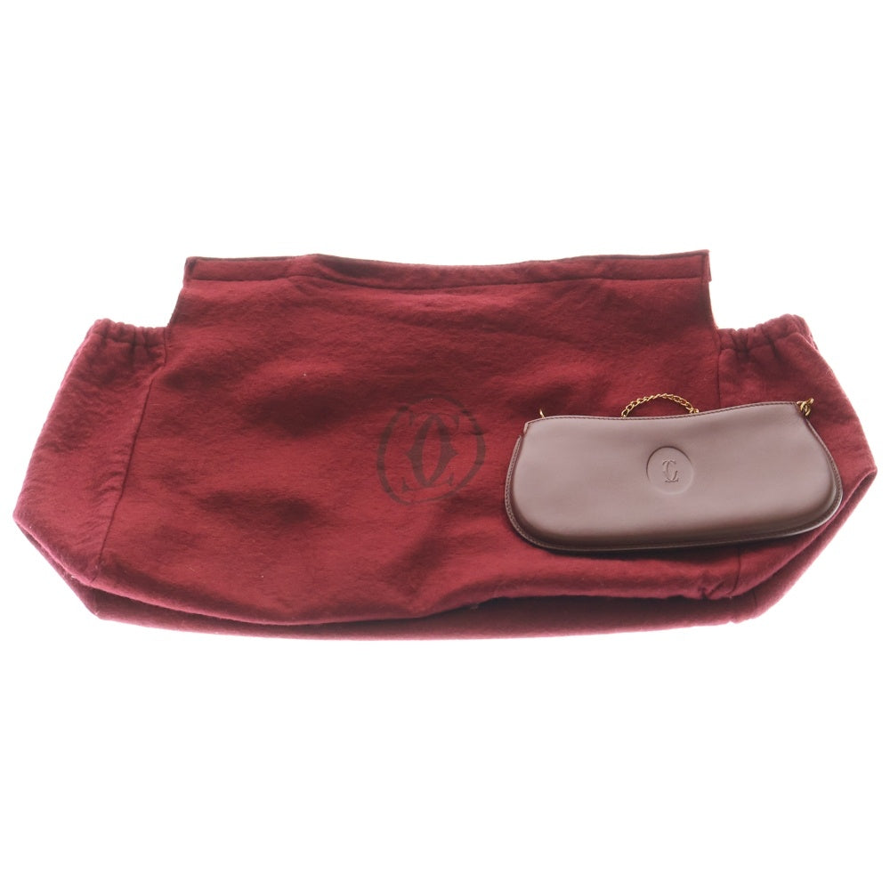 Cartier(カルティエ) マストライン ミニボストンバッグ レッド レディース