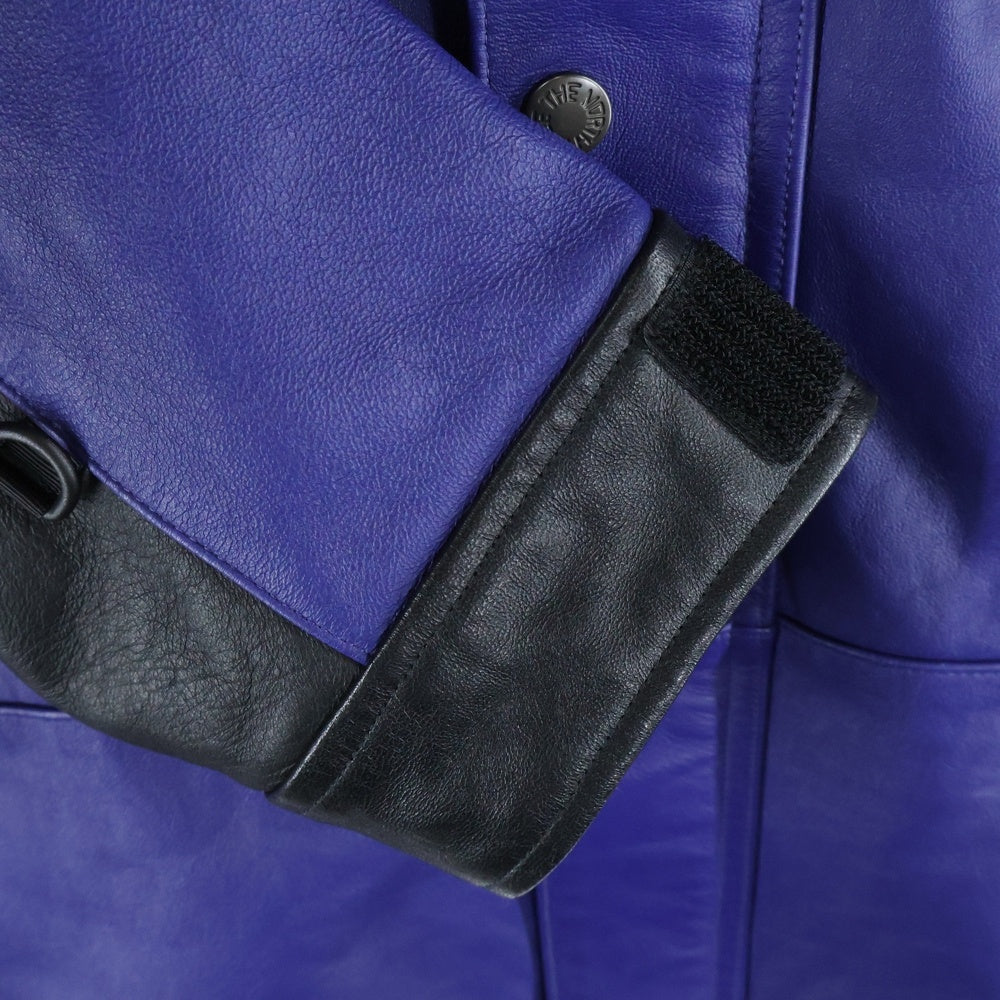SUPREME(シュプリーム) 18AW × THE NORTH FACE Leather Mountain Jacket NF0A3VJ8 ザノースフェイス レザーマウンテンジャケット ブルー/ブラック