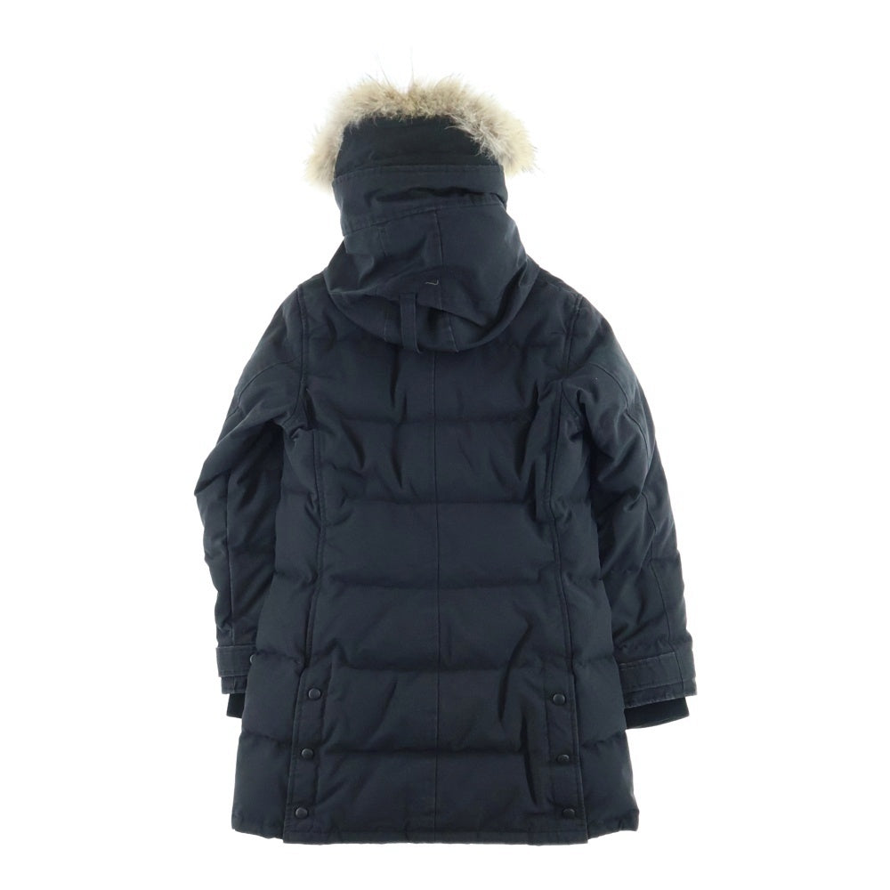 CANADA GOOSE(カナダグース) SHELBURNE PARKA シェルバーン パーカー ファー フーデッド ジップアップ ダウン ロングジャケット コート ブラック レディース 3802LA