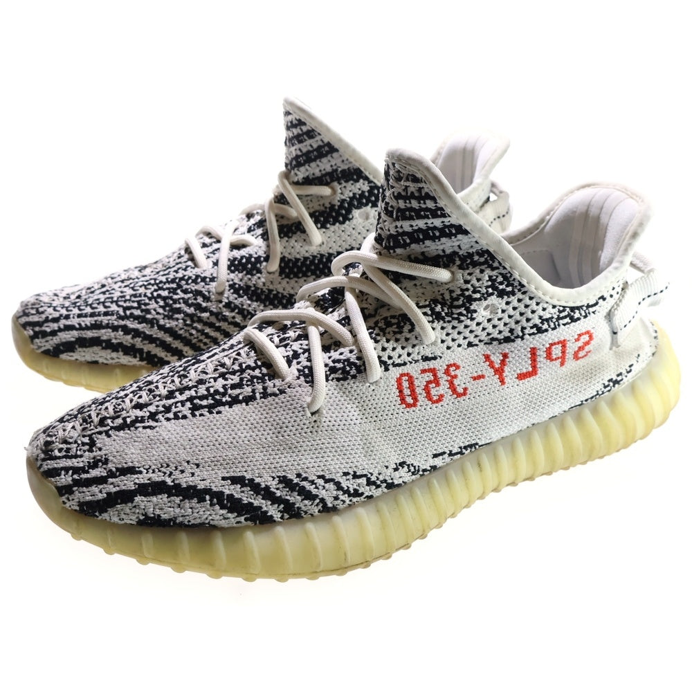 adidas(アディダス) YEEZY BOOST 350 V2 ZEBRA CP9654 イージーブースト 350 V2 ゼブラ ローカットスニーカー シューズ ホワイト/ブラック US90/27.0cm