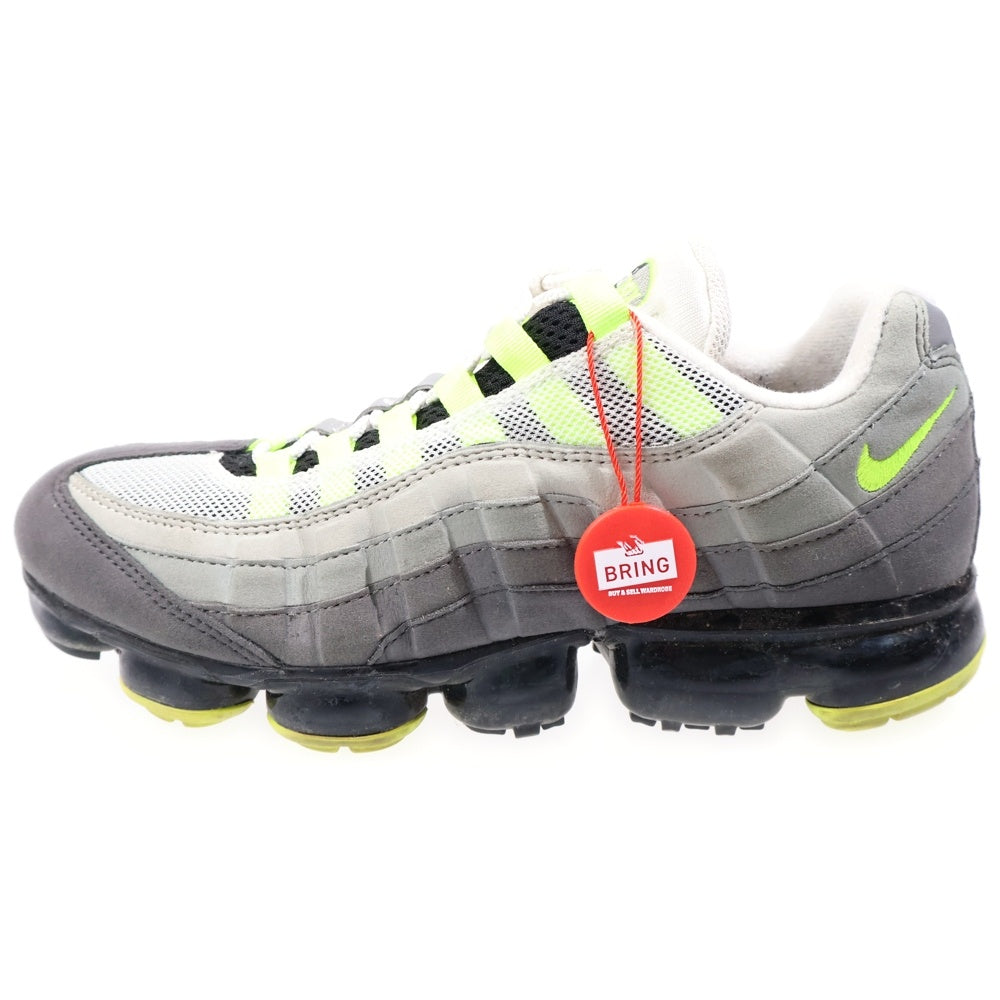 NIKE(ナイキ) AIR VAPORMAX 95 Neon AJ7292-001 エアヴェイパーマックス ネオン ローカットスニーカー グレー/イエロー US9/27.0cm