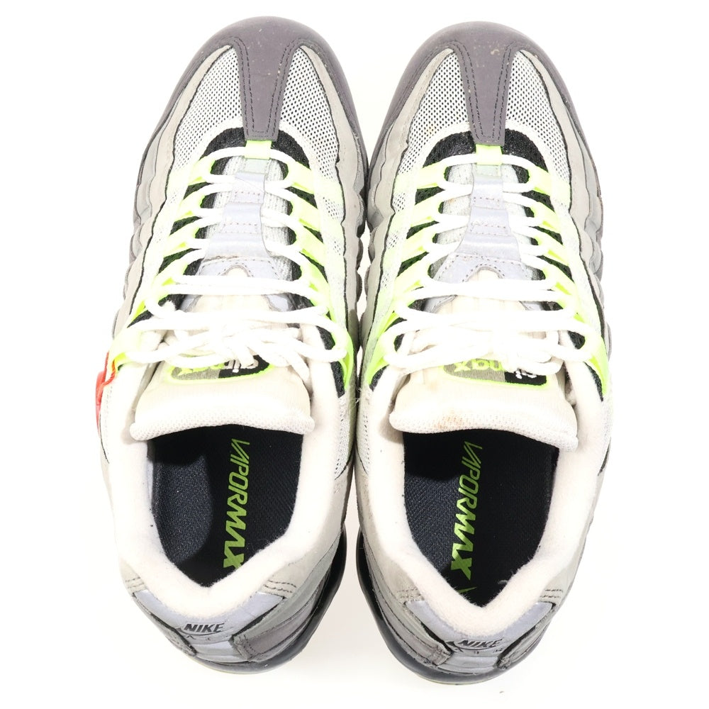 NIKE(ナイキ) AIR VAPORMAX 95 Neon AJ7292-001 エアヴェイパーマックス ネオン ローカットスニーカー グレー/イエロー US9/27.0cm