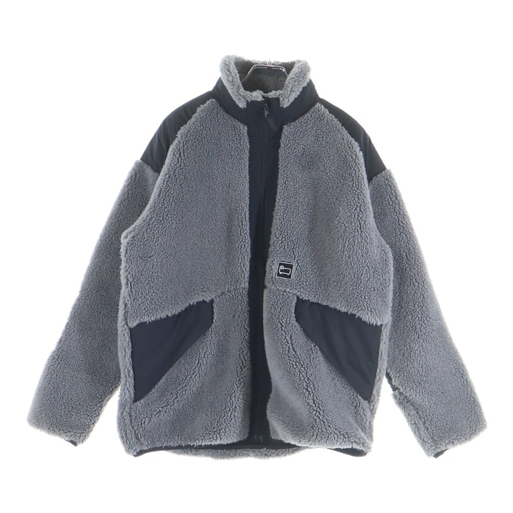WOOLRICH(ウールリッチ) フロントロゴ ジップアップ フリースジャケット グレー/ブラック WJOU0075EC