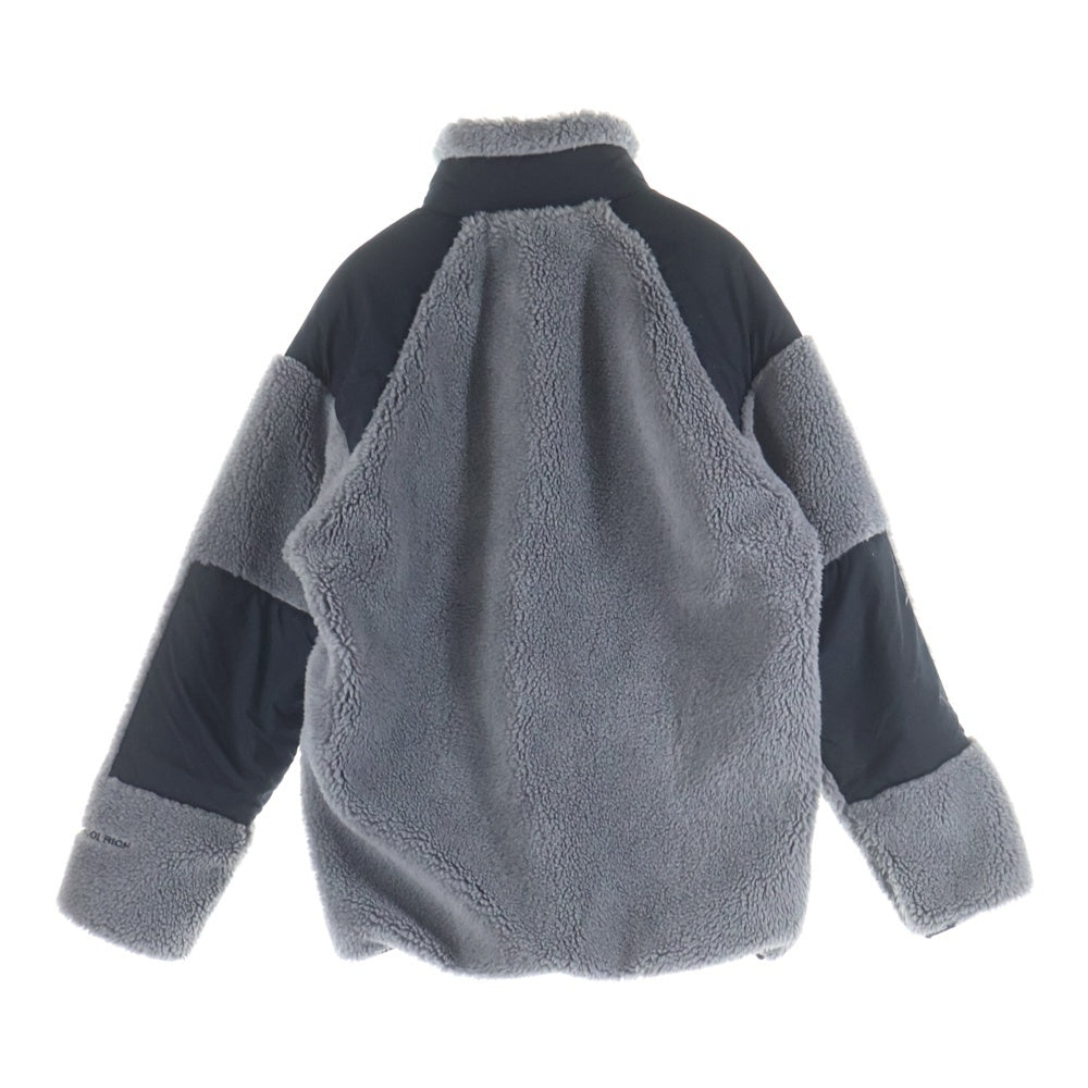 WOOLRICH(ウールリッチ) フロントロゴ ジップアップ フリースジャケット グレー/ブラック WJOU0075EC