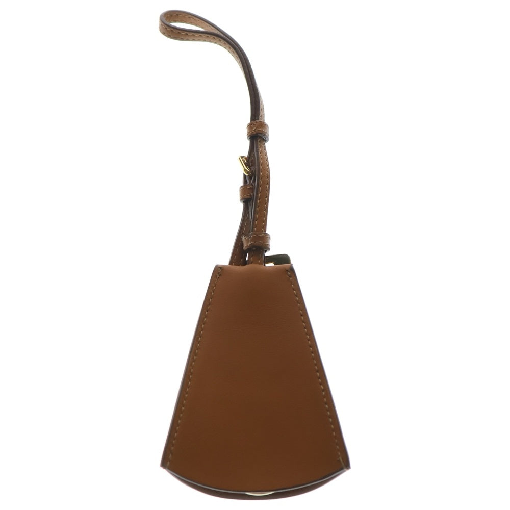 miumiu(ミュウミュウ) GD金具 レザートリック キーホルダー チャーム ブラウン 5TL514 レディース