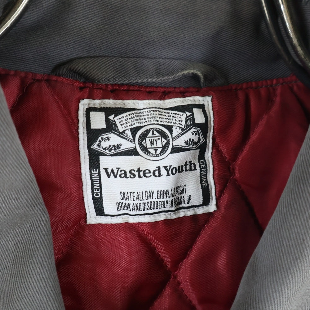 WASTED YOUTH(ウェイステッドユース) JACKET 裏地キルティング ジャケット グレー WY28JK002
