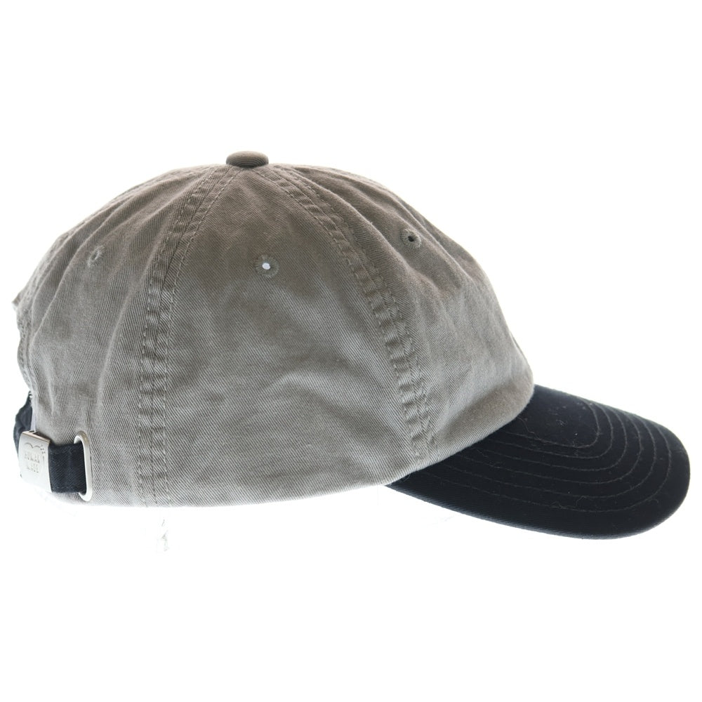 HUMAN MADE(ヒューマンメイド) 6PANEL TWILL CAP バイカラー ハートロゴ ツイルキャップ 帽子 グレー/ブラック HM30GD069