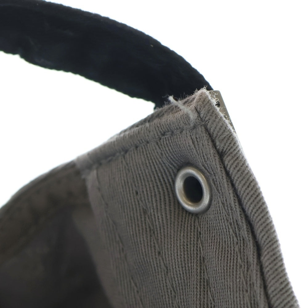 HUMAN MADE(ヒューマンメイド) 6PANEL TWILL CAP バイカラー ハートロゴ ツイルキャップ 帽子 グレー/ブラック HM30GD069