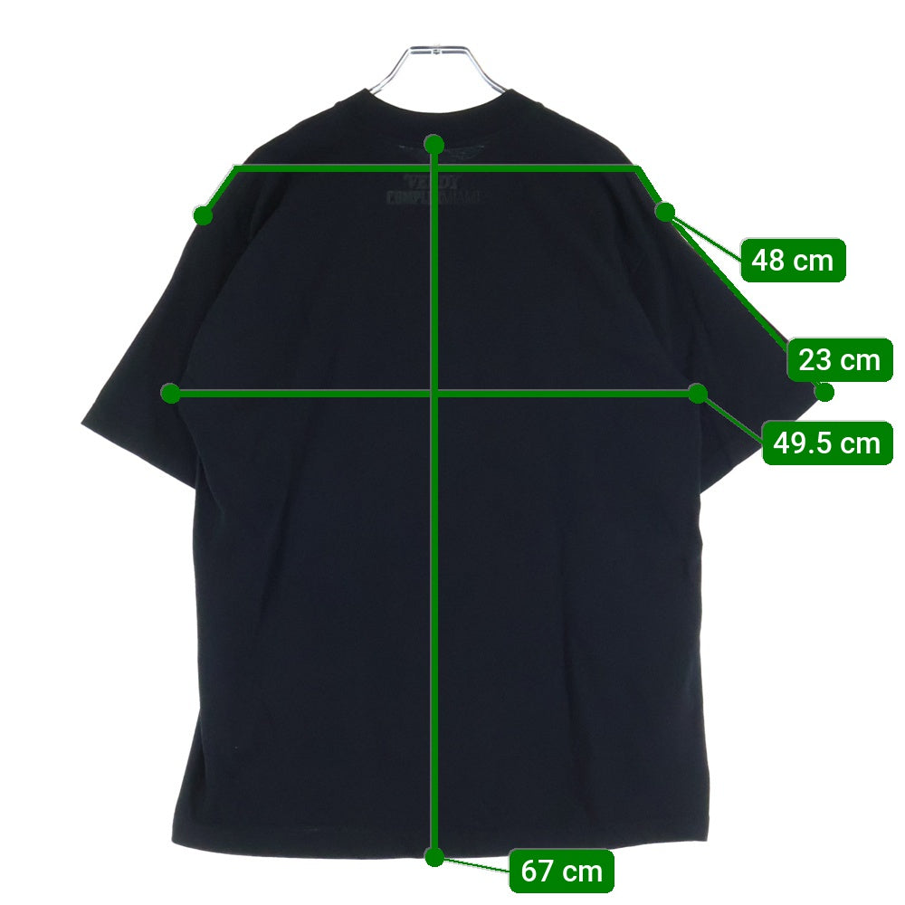 VERDY(ベルディ) ×Complex Miami Vick Tee フロントプリント クルーネック 半袖Tシャツ カットソー ブラック