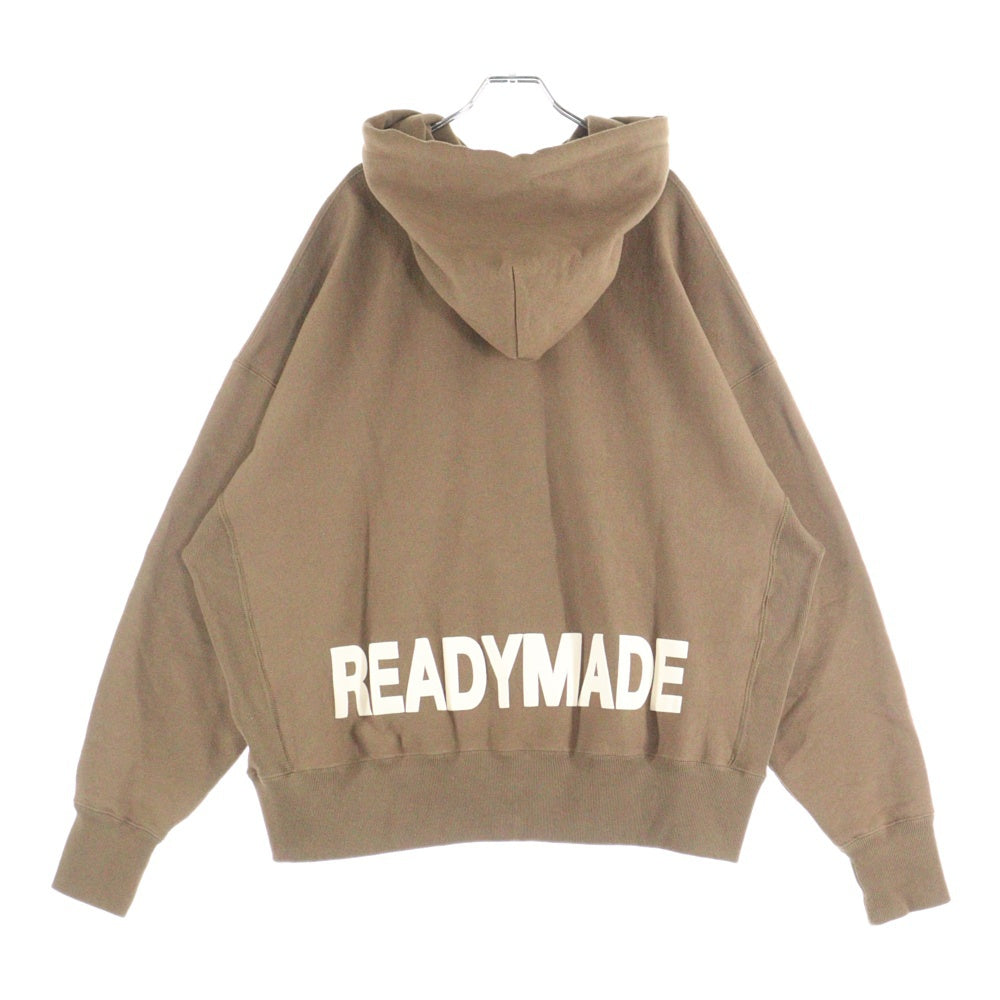READY MADE(レディメイド) Carnation Exclusive カーネーション バックプリント フーディー プルオーバー スウェットパーカー ブラウン RE-CO-BR-00-00-305