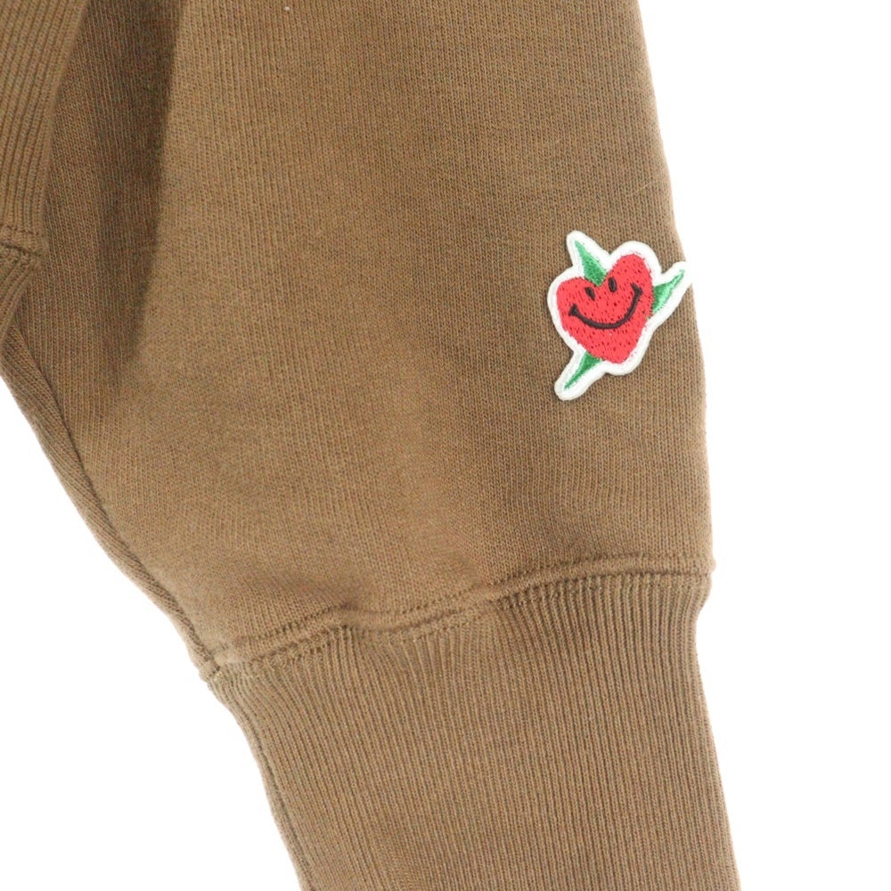 READY MADE(レディメイド) Carnation Exclusive カーネーション バックプリント フーディー プルオーバー スウェットパーカー ブラウン RE-CO-BR-00-00-305