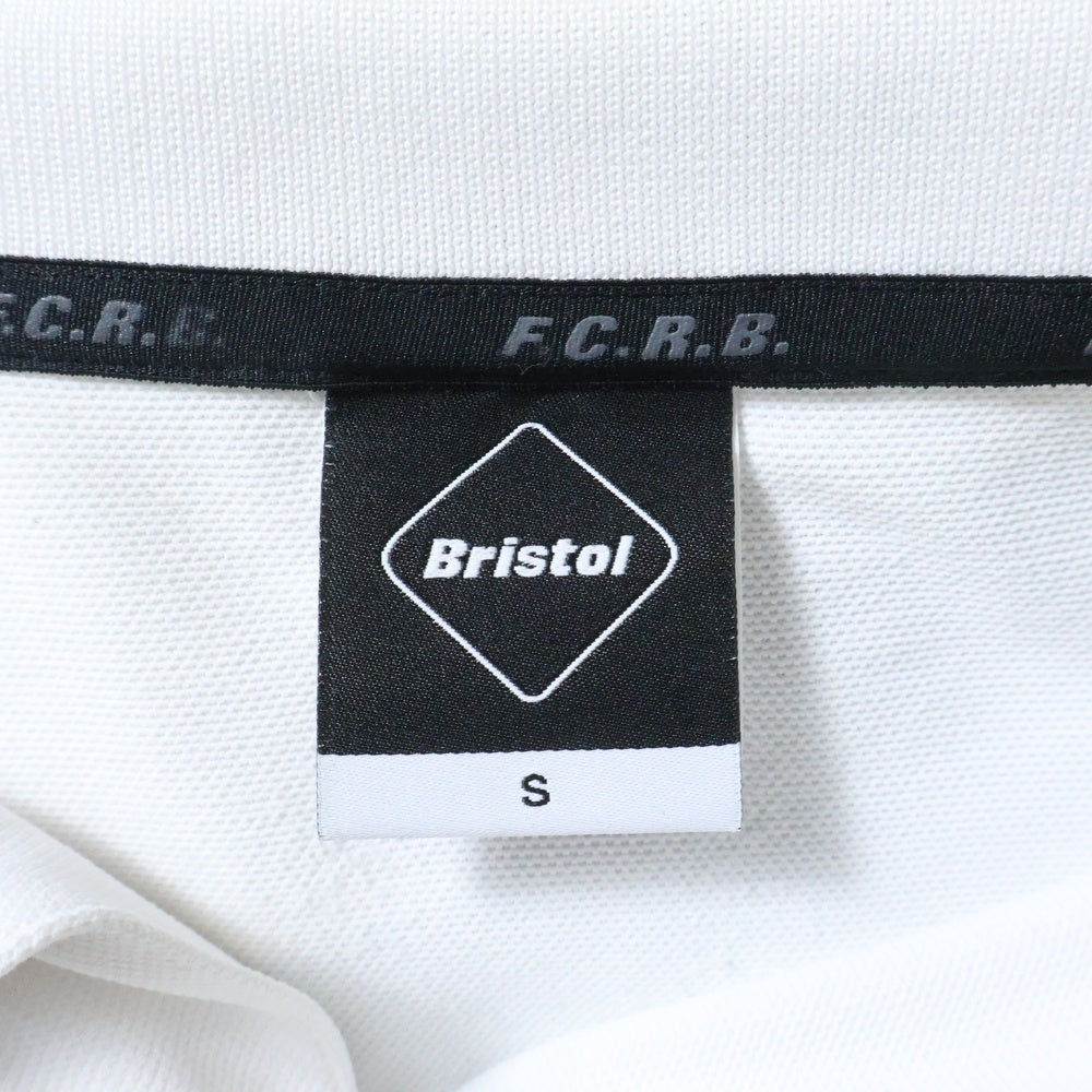 F.C.R.B./F.C.Real Bristol/FCRB(エフシーアールビー/エフシーレアルブリストル) BIG LOGO POLO ビッグ ロゴ 半袖ポロシャツ カットソー ホワイト FCRB-190050