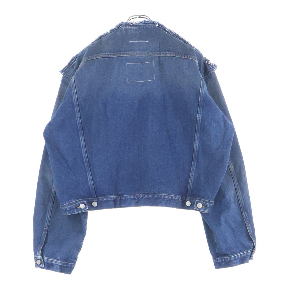 MM6 Maison Margiela(エムエムシックスメゾンマルジェラ) 23SS フラットデザインオーバーサイズドデニムジャケット S52AM0225 インディゴ