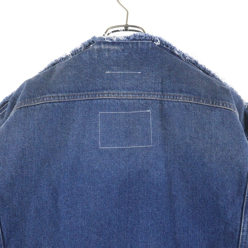MM6 Maison Margiela(エムエムシックスメゾンマルジェラ) 23SS フラットデザインオーバーサイズドデニムジャケット S52AM0225 インディゴ
