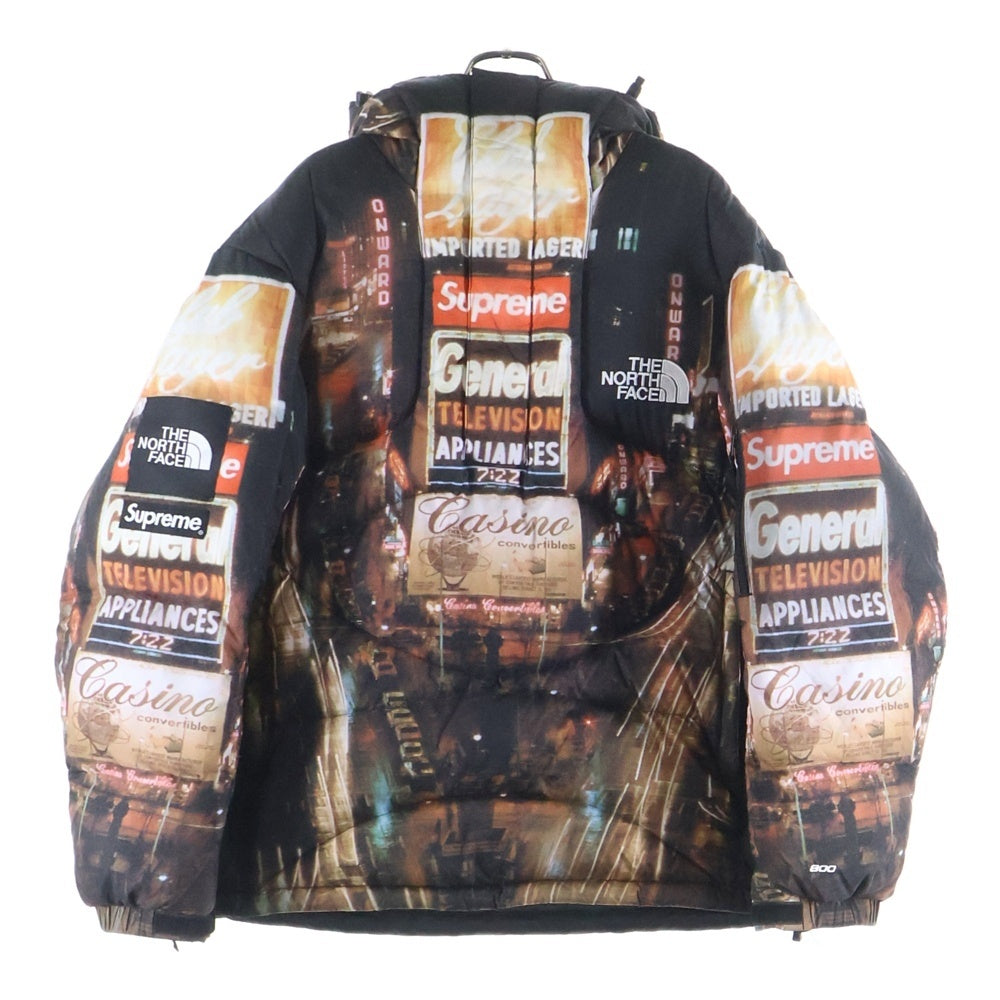 SUPREME(シュプリーム) 22AW × THE NORTH FACE 800-Fill ND52205I ザノースフェイス タイムズスクエア ハーフジップフードプルオーバーダウンジャケット マルチ
