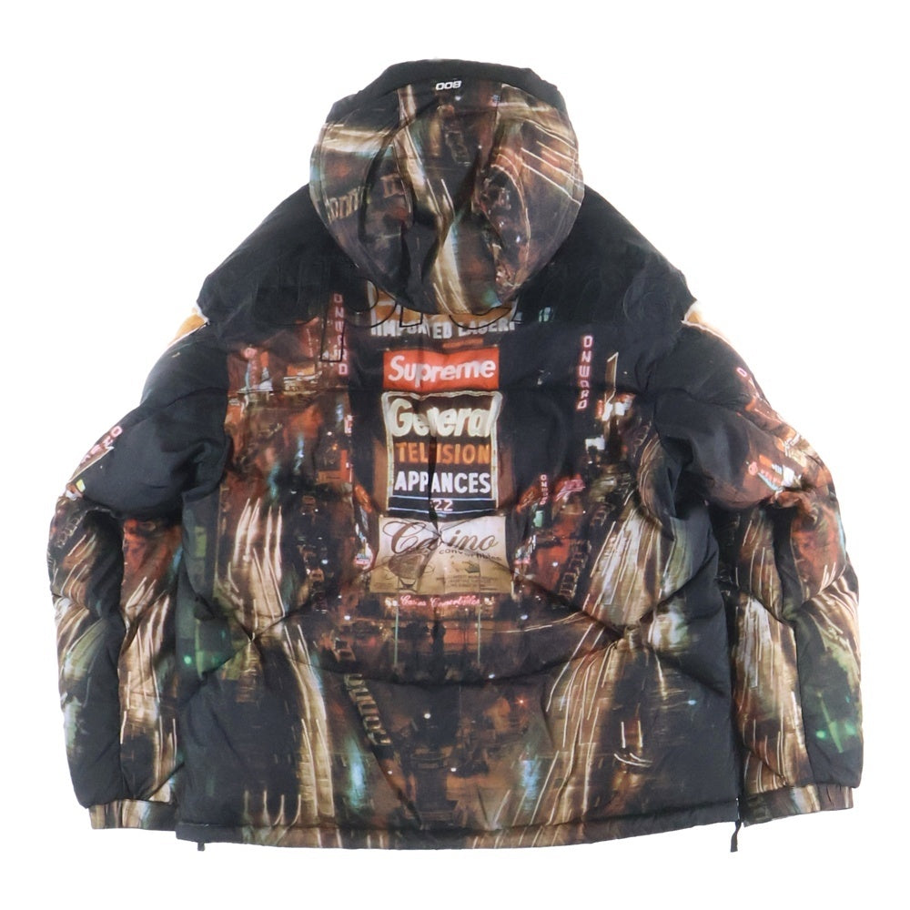 SUPREME(シュプリーム) 22AW × THE NORTH FACE 800-Fill ND52205I ザノースフェイス タイムズスクエア ハーフジップフードプルオーバーダウンジャケット マルチ